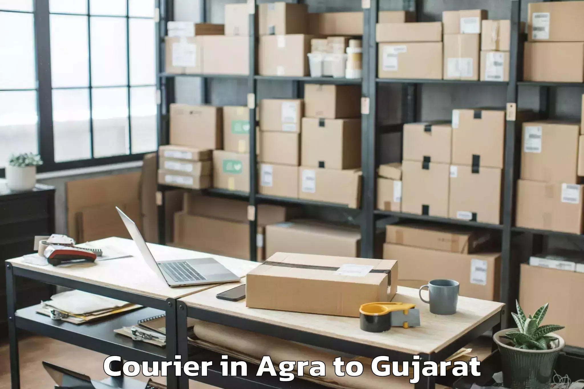 Discover Agra to Charotar University Of Science Courier